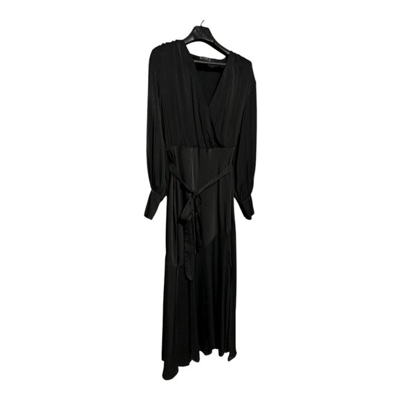 Eloquii Black Satin Maxi Dress - Picture 3 of 8